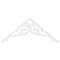 Ekena Millwork Pitch Bordeaux Architectural Grade PVC Gable Pediment, 36"W x 15"H x 1"P (10/12) GPP036X015X100BOR - alternate 4